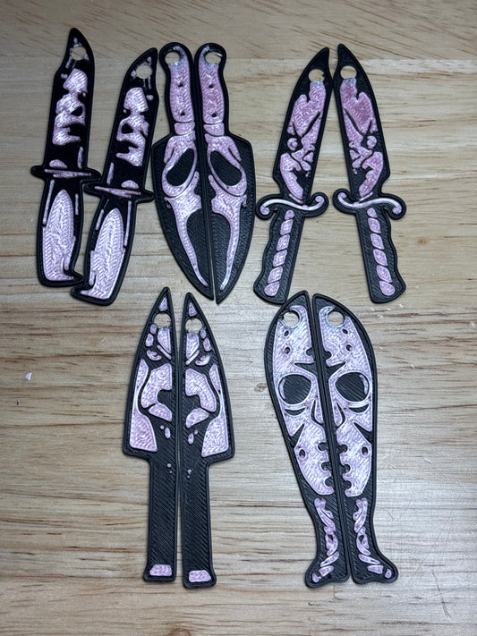 Scary guys earring sets