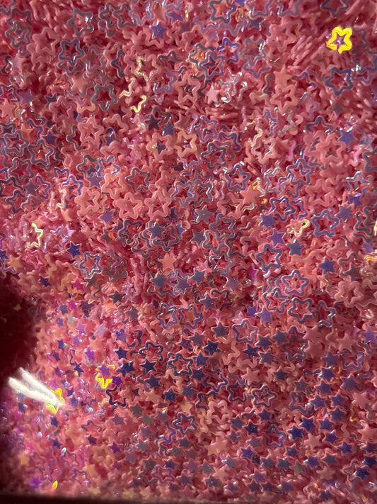 Pvc pink stars