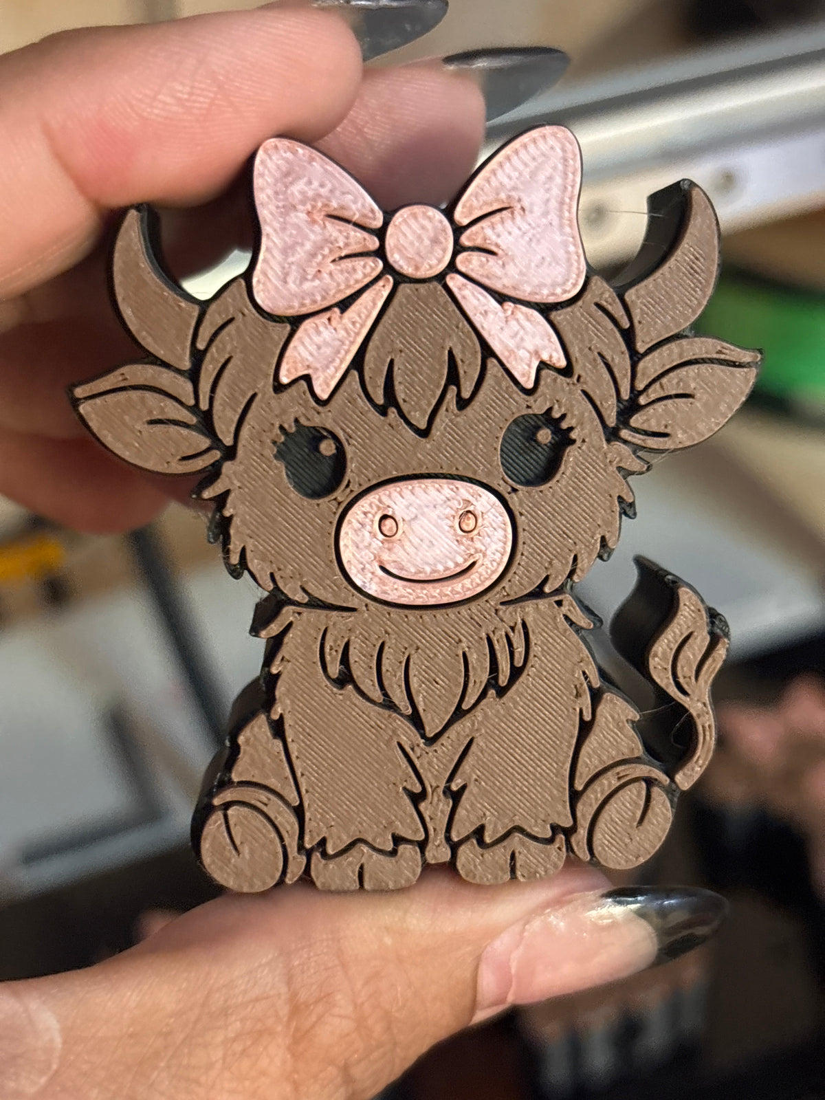 Rosey highland cow Strawtopper