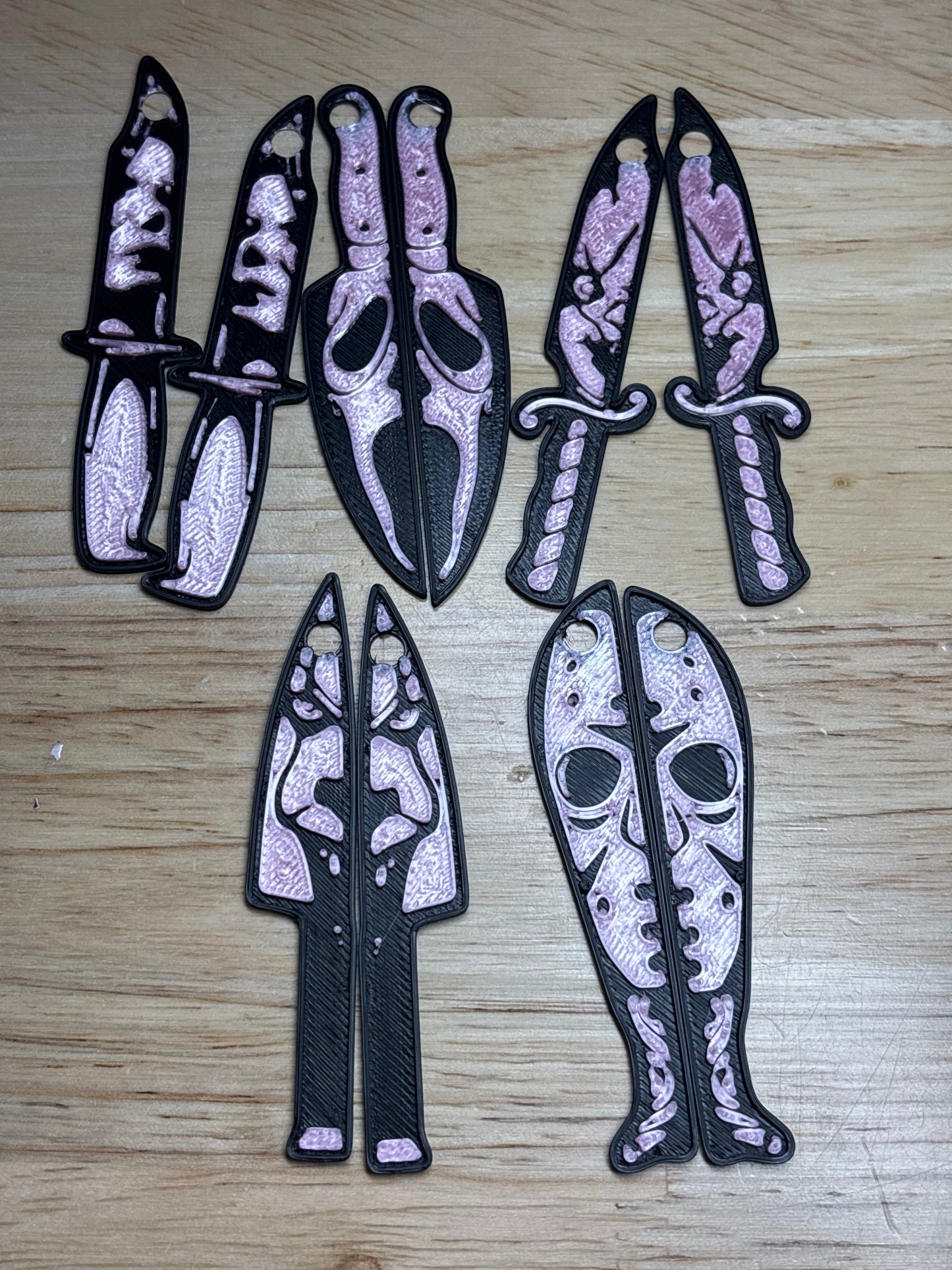 Scary guys earring sets