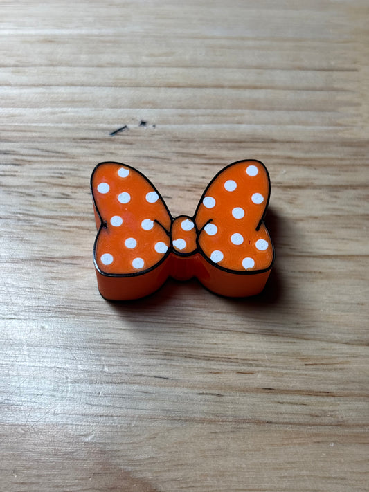 Polka dot double sided bow