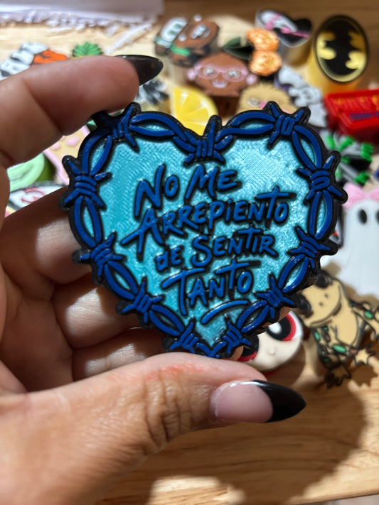 Karol blue heart exclusive can opener/cover